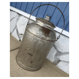 LIQ 20 Qt Galvanized Metal Milk Can
