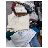 Assorted Textile Lot Including Tablecloths and Napkins