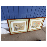 Pair of Framed Asian Botanical Prints