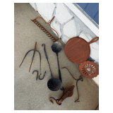 Assorted Collection of Rustic Iron and Metal Implements