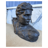 Sculpted Bust of a Classical Man