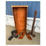 Cobbler's - Shoe Repair Tools and Wooden Storage Box