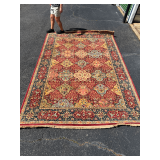 Artisan Rug in Earth Tones with Floral Pattern 92'x132'