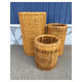 Rattan Basket Trio