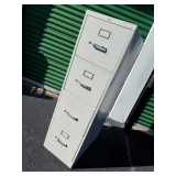HON Light Grey Four-Drawer Filing Cabinet