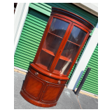 Drexel Travis Court Mahogany Corner Curio Cabinet