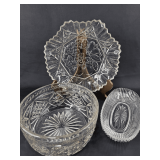 Clear Glass Trio with Tray