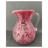 Red Glass Pitcher