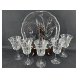 Etched Glasses Set of 5