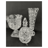 Crystal Vases & Bowl