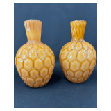 pair of victorian pineapple vases