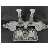 Glass Candlesticks & more