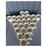 more white ceramic mugs