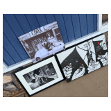 Black & White Art Trio