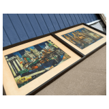 Cityscape Framed Pair