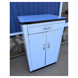 White metal cabinet