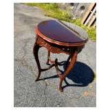 Glass top side table