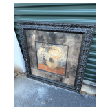 Framed Hydrangea Floral Print Signed Albena