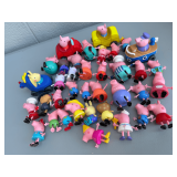 Collection of Peppa Pig Character Figures and Vehicles
