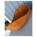 Sculptural Freeform Turned Wood Serving Bowl
