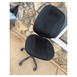 Black Fabric Task Chair with Adjustable Height