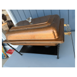 Hammered Copper Chafing Dish with Crystal Accents