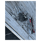 Assorted Hand Tool Collection with Ratchets, Wrenches, and Sockets