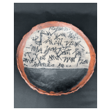 Nancy Kubale Studio Pottery Plate with Calligraphic Motif