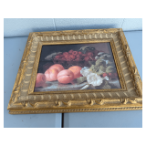 Still Life Peaches and Raspberries Framed Print by Windsor Art