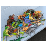 Assorted Plastic Dinosaur and Prehistoric Creature Toy Collection