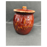 Hull Pottery Brown Drip Glaze Cookie Jar