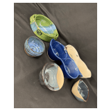 Collection of Artisan Studio Pottery Bowls and Serving Dishes