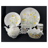 Assorted Floral Ceramic Tableware Collection