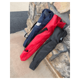 Set of Three Folding Outdoor Chairs in Carrying Bags