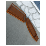 Dansk International Designs Teak Serving Trays, Set of Two