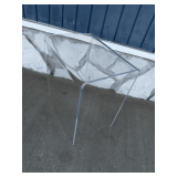 Clear Acrylic Waterfall Side Table