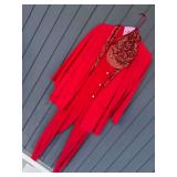 Glitz And Glamour Red Union Suit Costume Set