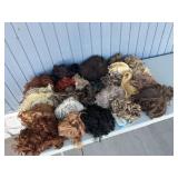 Assorted Colorful Costume Wigs and Hairpieces