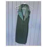 Ever Beauty Petite Green Beaded Halter Dress Size 12P