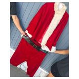 Holiday Co. Velvet Santa Claus Costume with Belt