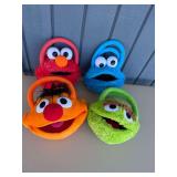 Sesame Street Character Plush Trick-or-Treat Bags Set of Four