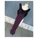 Perrime Sands Beaded Purple Gown