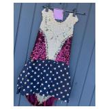 Sparkling Patriotic Star Performance Leotard
