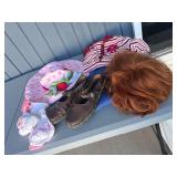 Costume Bundle Featuring Strawberry Shortcake Hat, Wig, and Apparel