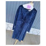Diana Blue Velvet Dress