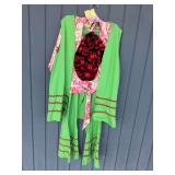 Groovy Green Costume Ensemble with Hat and Top
