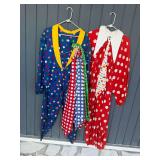 Polka Dot Circus Clown Ensemble with Jacket and Trousers