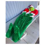 Marylen Grinch Character Costume with Mask, Suit, Hands, and Boots