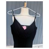Opera Black Velvet Evening Dress