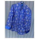 Blue Dragon Jacquard Tang Suit Jacket